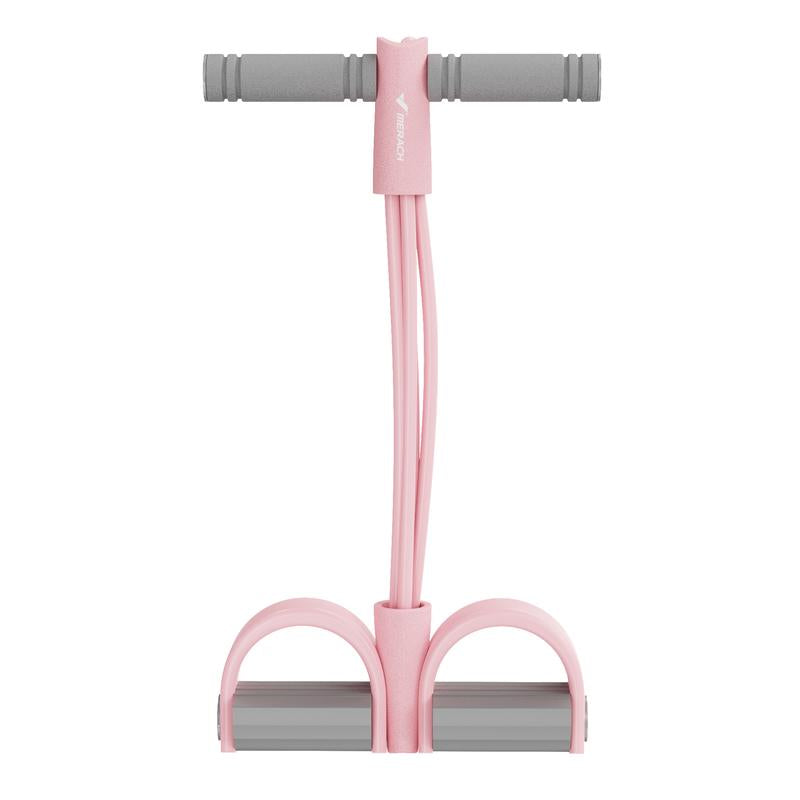 Merach Multifunction Pedal Resistance Band, Elastic Pull Rope Fitness, Full-Body Workout at Home Gym, Exercise Sit-Up, Yoga, Abdominal Training